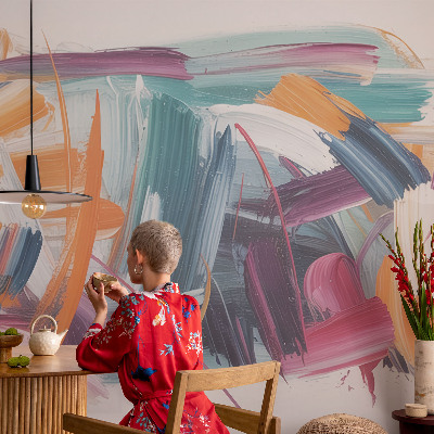 Stick-on wall mural Energetic strokes