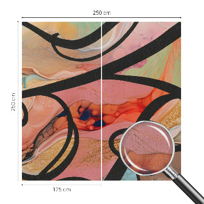 Removable wall mural Colorful movement