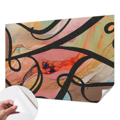Removable wall mural Colorful movement