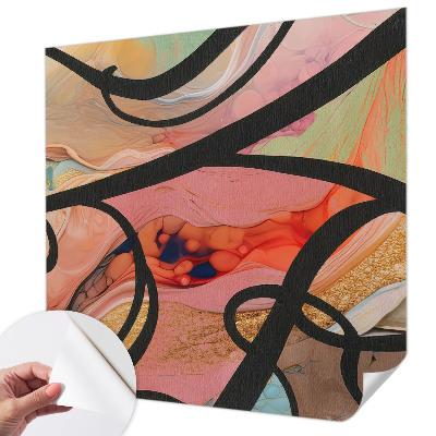 Removable wall mural Colorful movement