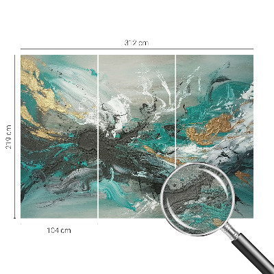 Peel and stick wall mural for kids' room with an artistic vortex design