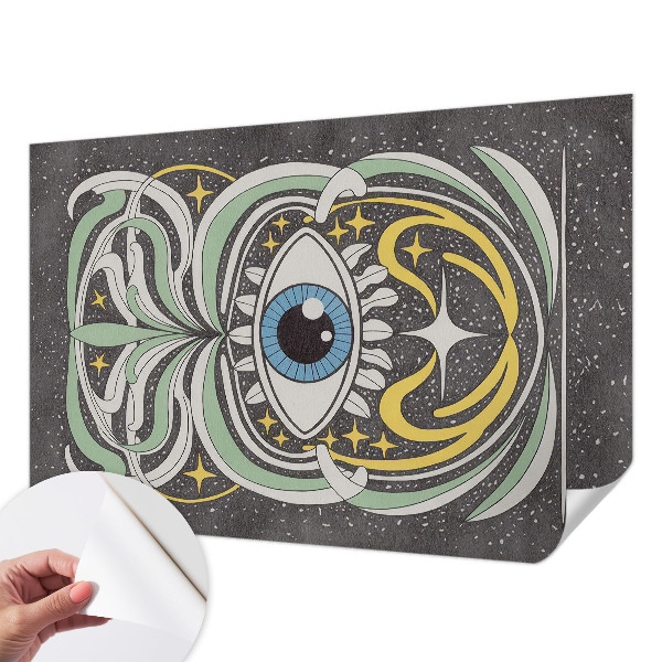 3D photo wallpaper mural Symmetrical eye