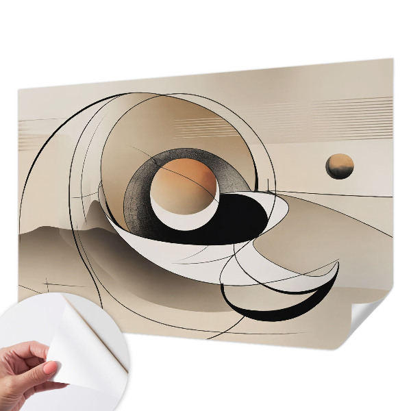 3D wall mural Harmonious abstraction