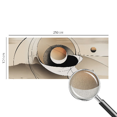 3D wall mural with a harmonious abstract design