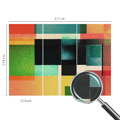 Peel and stick wallpaper mural Geometric abstraction