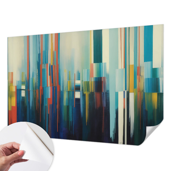 Peel and stick wall mural Abstract stripes