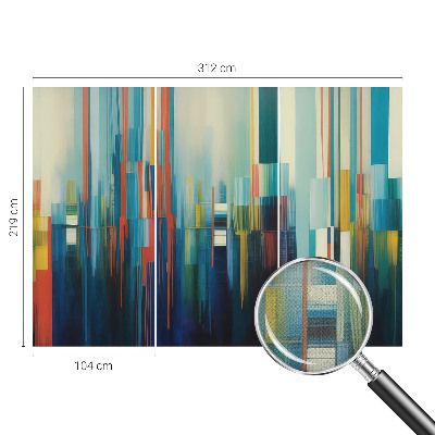 Peel and stick wall mural Abstract stripes