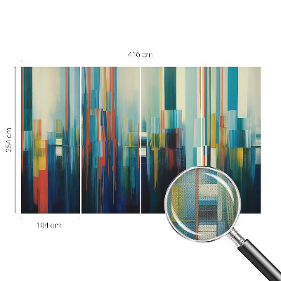 Peel and stick wall mural Abstract stripes
