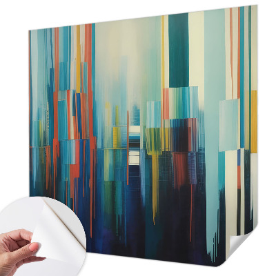Peel and stick wall mural Abstract stripes
