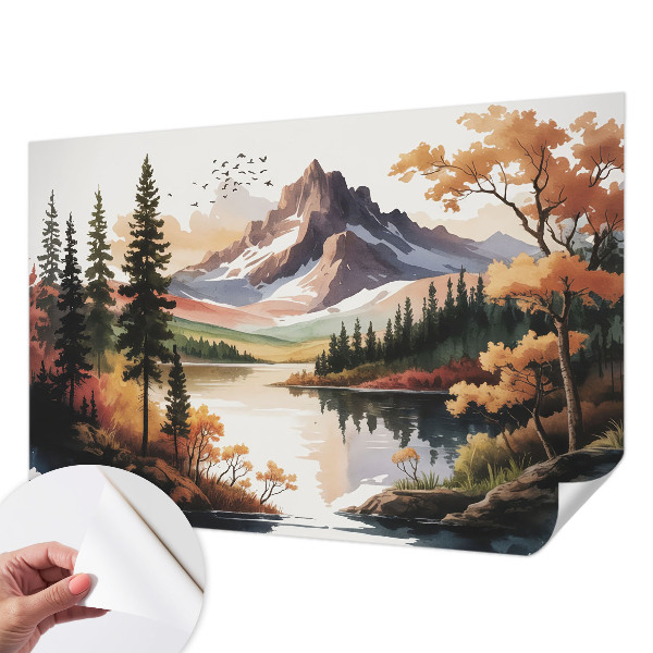 Self-adhesive wall mural Mountain autumn
