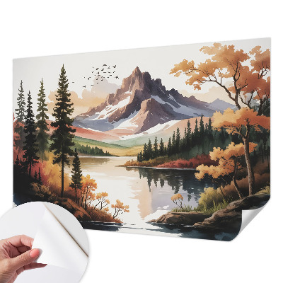 Self-adhesive wall mural Mountain autumn