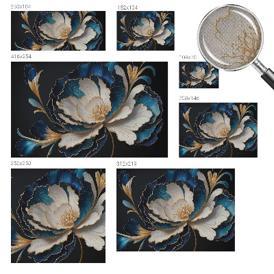 Stick-on wall mural Floral pattern