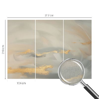 Removable wall mural with a gentle streaked pattern