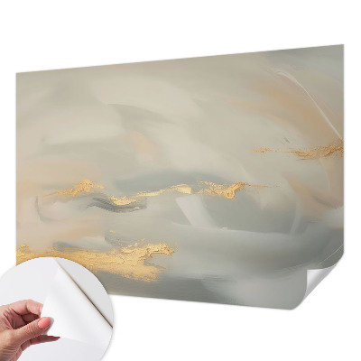 Removable wall mural with a gentle streaked pattern