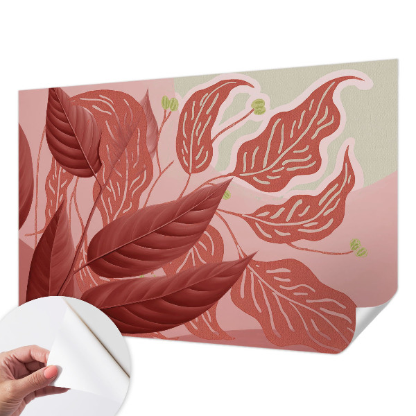 3D wall mural Organic leaves