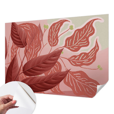 3D wall mural Organic leaves
