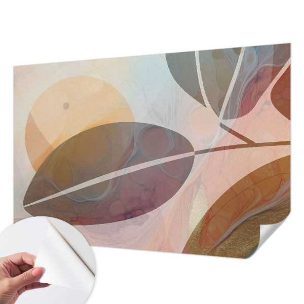Children's wall mural Harmonious leaves