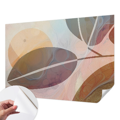 Children's wall mural Harmonious leaves