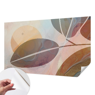 Children's wall mural Harmonious leaves
