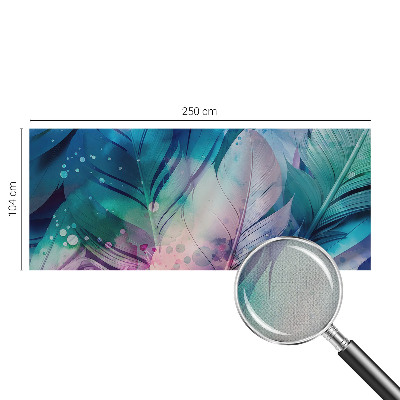 Self-adhesive photo wallpaper Colorful feathers