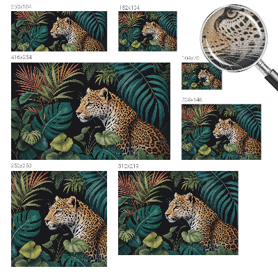 Self-adhesive wall mural Exotic leopard