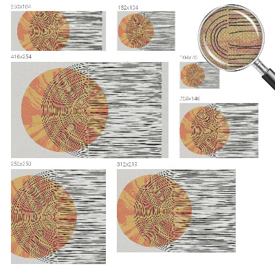 Stick-on wall mural Circle with lines