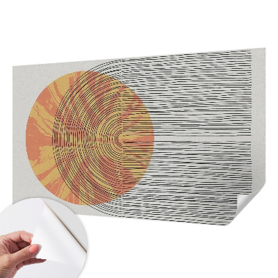 Stick-on wall mural Circle with lines
