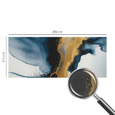 Removable wall mural with a colorful abstract design