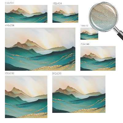 Removable wall mural wallpaper featuring a peaceful landscape motif