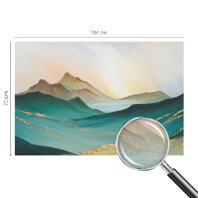 Removable wall mural wallpaper featuring a peaceful landscape motif
