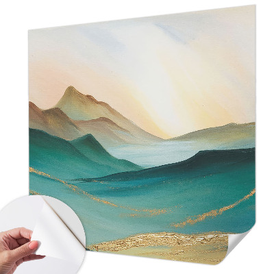 Removable wall mural wallpaper Peaceful landscape
