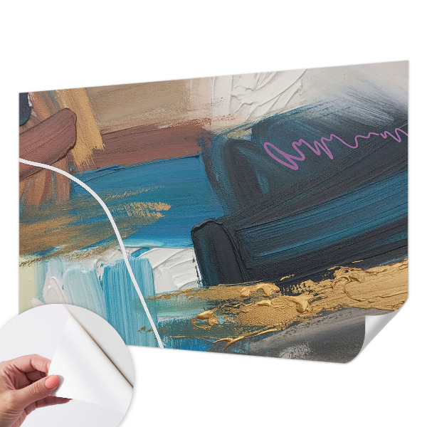 Peel and stick wall mural for bedroom Abstract pattern