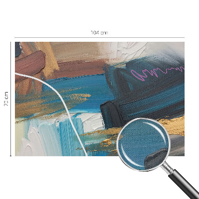 Peel and stick wall mural for bedroom with an abstract pattern