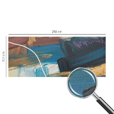 Peel and stick wall mural for bedroom with an abstract pattern