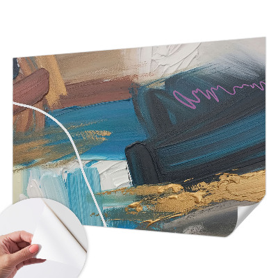 Peel and stick wall mural for bedroom Abstract pattern