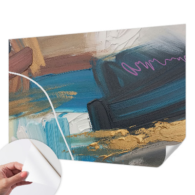 Peel and stick wall mural for bedroom Abstract pattern