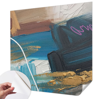 Peel and stick wall mural for bedroom Abstract pattern