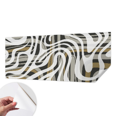 Peel and stick wall mural for living room Abstract lines