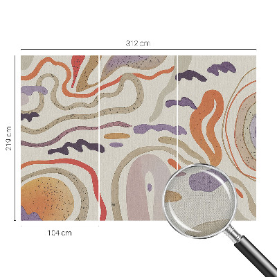 Children's wall mural Abstract patterns