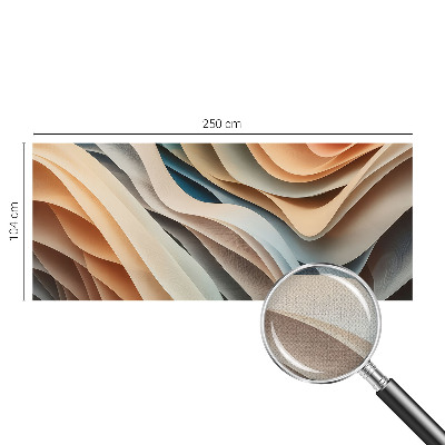 Peel and stick wall mural for kids' room Wavy forms