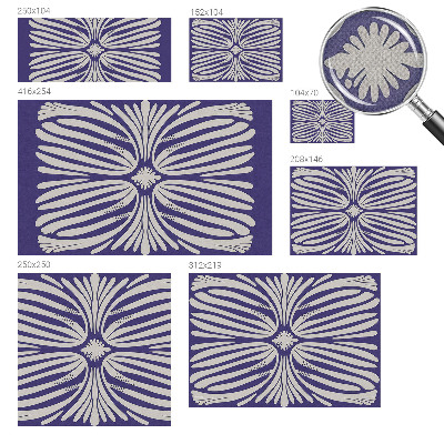 Nursery wall mural Floral symmetry