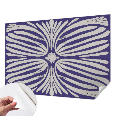 Nursery wall mural Floral symmetry