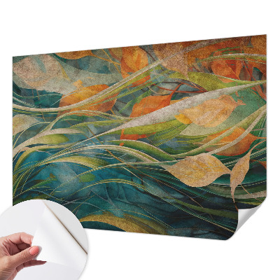 3D photo wallpaper mural with an autumn landscape design