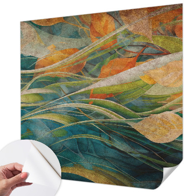 3D photo wallpaper mural with an autumn landscape design