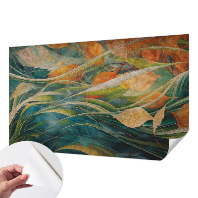 3D photo wallpaper mural with an autumn landscape design