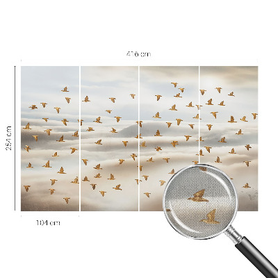 Baby room wall mural Birds in flight