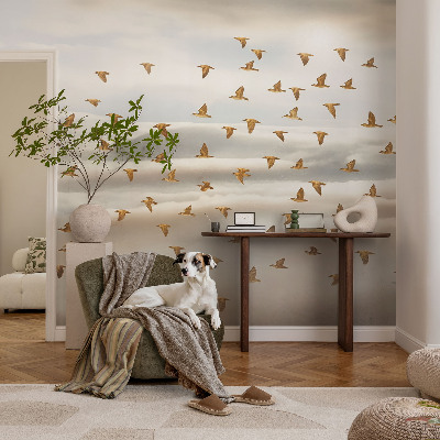 Baby room wall mural Birds in flight
