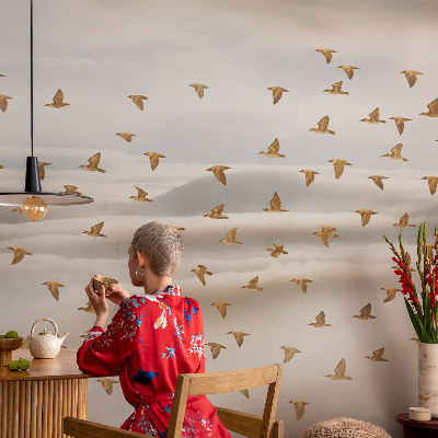 Baby room wall mural Birds in flight