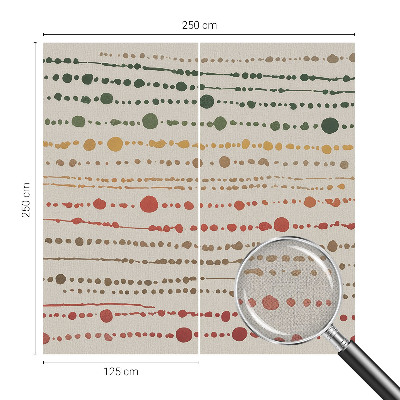 Peel and stick wallpaper mural Colorful dots