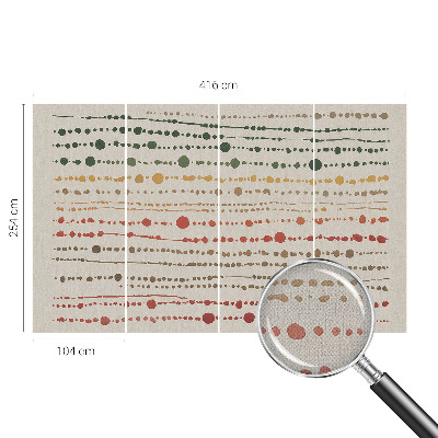 Peel and stick wallpaper mural Colorful dots